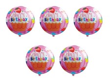 5x Palloncini Foil Happy
