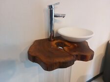 Lavabo noce legno massello