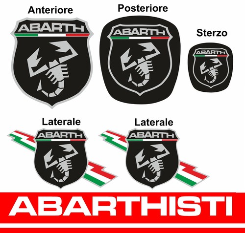 Abarth kit copriloghi adesivi - abarth,