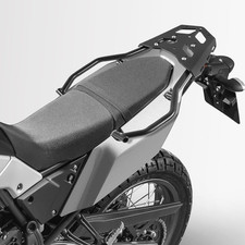 Portapacchi Posteriore in Acciaio per Moto, Portapacchi Esteso, Supporto per Bar