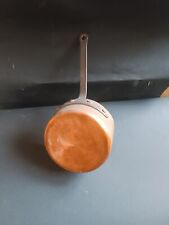 Blocco 10 vecchie pentole e padelle in rame