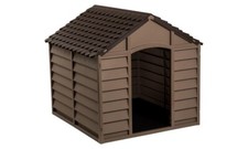 Cuccia per Cani Taglia Fino a 12 KG da Esterno in PVC Tetto Spiovente Resistente