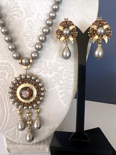 Set orecchini collana strass - orecchini,