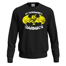 Felpa maglia BARMAN unisex per barista moda lavoro caffe' vineria birreria