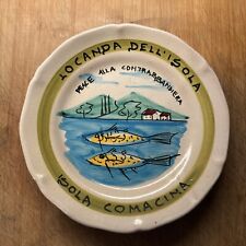 piatto buon ricordo Ristorante isola comacina pesce  Timbro  Cas 3D 1969