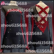 Costumi di pattinaggio di figure personalizzati di fascia alta spettacolo di pattinaggio di figure