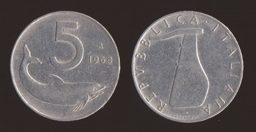 Lire 1968 delfino - lire,