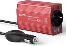 BESTEK Convertitore 12 V 220 V a 240 V trasformatore metallo 300 W