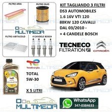 TAGLIANDO 3 FILTRI CANDELE