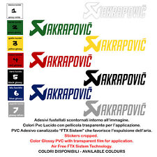 Akrapovic adesivi vinile pre spaziato sticker sponsor motocycle 1 pezzo cm. 30