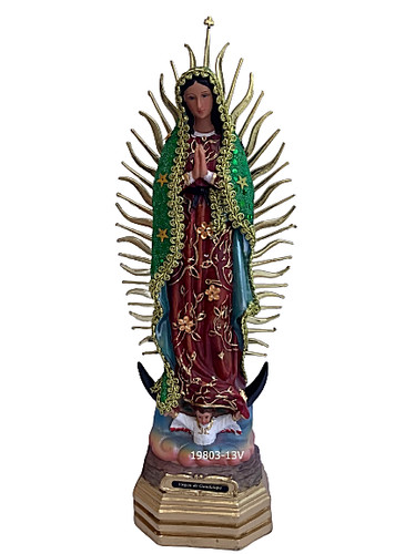 Virgen guadalupe manto - virgen, 13"
