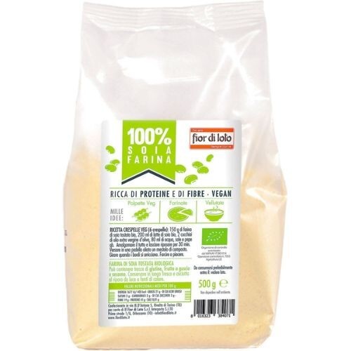 Farina soia tostata 500g - farina, di