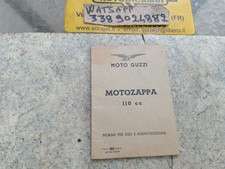 Moto Guzzi - motozappa 110 cc- uso e manutenzione