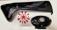 KIT PROTEZIONE PARACALORE MARMITTA+FONDELLO CARBON LOOK HONDA SH 300 2007-2013