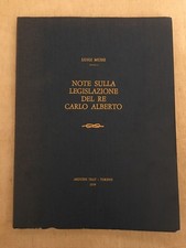 Note sulla Legislazione del Re