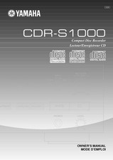 Yamaha cdr s1000 - yamaha, lettore