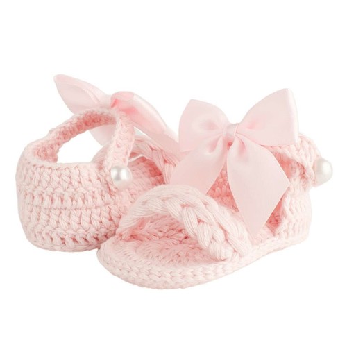 Sandali con fiocco - , rosa