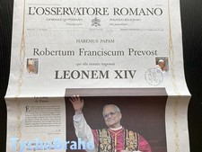 OSSERVATORE ROMANO 09 05 2025 + STAMP ELEZIONE PAPA LEONE XIV PAPE LEO LEON