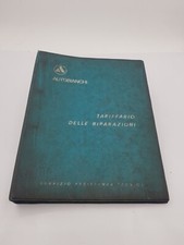 Manuale officina tariffario