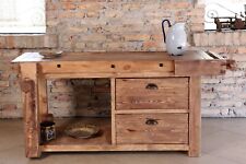 Banco Falegname da arredo morse funzionanti legno massello 170x70xh75 SU MISURA