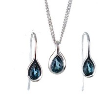 Set topazio argento sterling