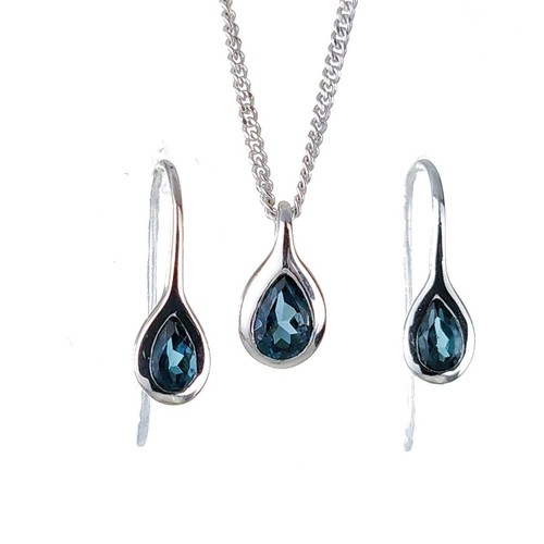 Set topazio argento sterling