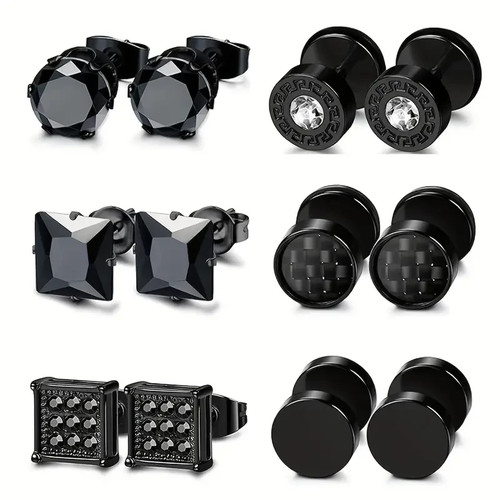 Set orecchini in acciaio - 💎,