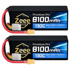 2x Zeee 22.2V 6S 8100mAh