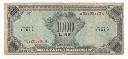 1000 lire serie 1943 - am,