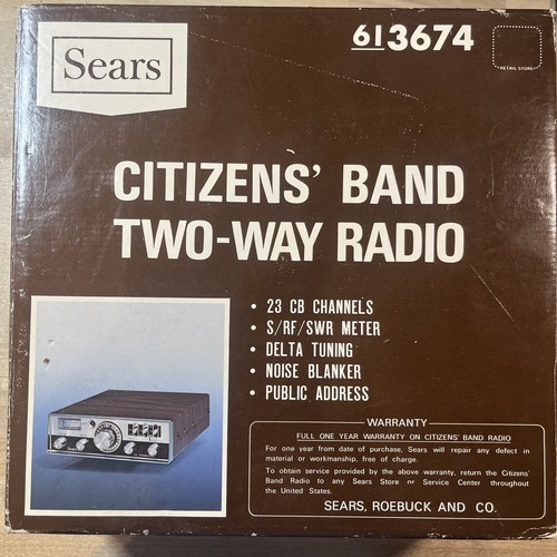 Radio epoca sears - sears, cb