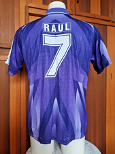 Shirt Real Madrid Taquy Teka N.7 Raul Camiseta 96-97 Maglia away Maillot Trikot