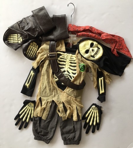 Costume scheletro pirati dei - scheletro,