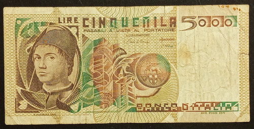 5000 lire 1980 bb - 5000,
