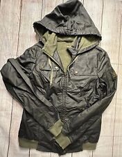 Giacca vintage Belstaff donna 44 ecopelle nero verde