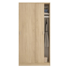 Armadio 2 Ante Scorrevoli Rovere Canadian camera cameretta 100 cm