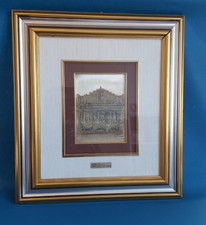 1986 INCISIONE BASSORILIEVO SU LAMINA ARGENTO 925 GALLIPOLI FONTANA GRECO ROMANA