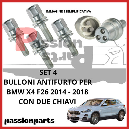 Kit bulloni antifurto cerchi - kit,