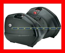 COPPIA VALIGIE KAPPA LATERALI NERE RIGIDE  K33 K33N   