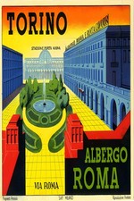 Torino Via Roma Travel Poster