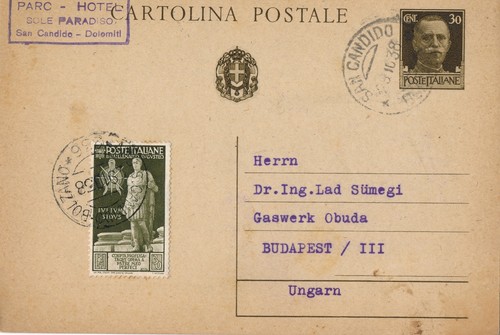 Italia regno 1938 cartolina - regno,
