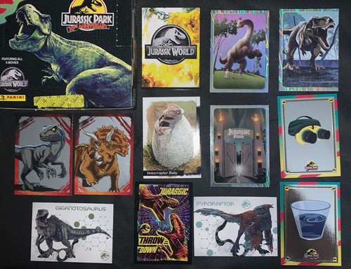 Cartes panini jurassic park - panini,