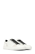 P448 Sneakers basse uomo zac pelle scamosciata in pelle bianca