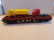 Marklin H0 Carro Scoperto 4 Assi 4545 Con Carico Camion Rif C  25021