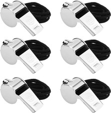 6 Pezzi Fischietto in Acciaio