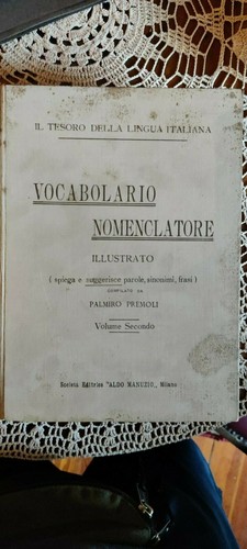 Vocabolario nomenclatore - vocabolario,