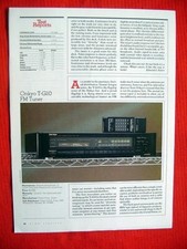Onkyo T-G10 Grand Integra FM tuner test review "High Fidelity" 1989