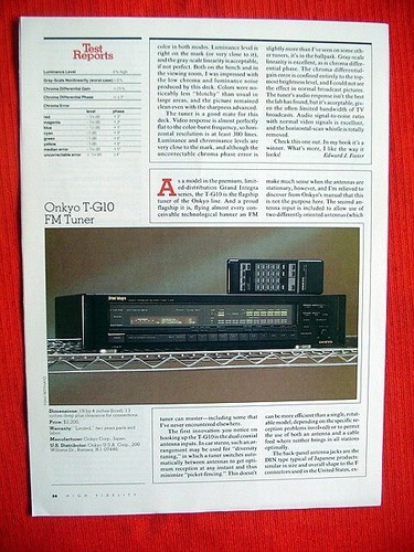 Onkyo g10 grand integra - grand, fm