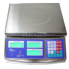 BILANCIA ELETTRONICA PROFESSIONALE DA BANCO IN ACCIAIO INOX DIGITALE 40 KG  2GR