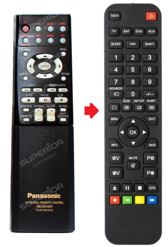 Ersatz fernbedienung panasonic - fernbedienung,