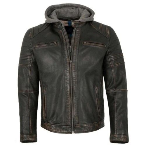 Giacca pelle uomo nappa - pelle,